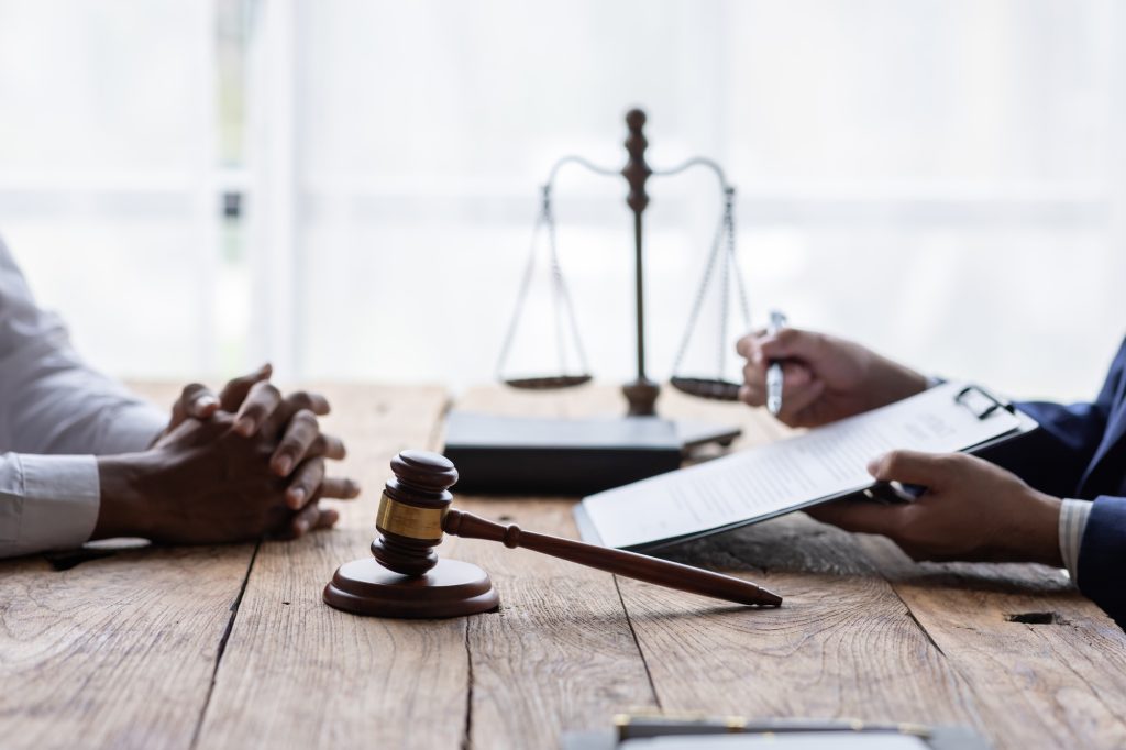 justice and law concept. male lawyer working in an office. Legal law, advice, and justice concept. T